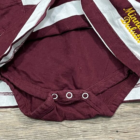 Garb Baby Girl Dress Maroon and White Minnesota Duluth Bulldogs Size 6M - Picture 5 of 6